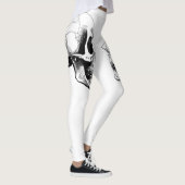 Leggings blancs crâne (Droite)