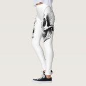 Leggings blancs crâne (Gauche)