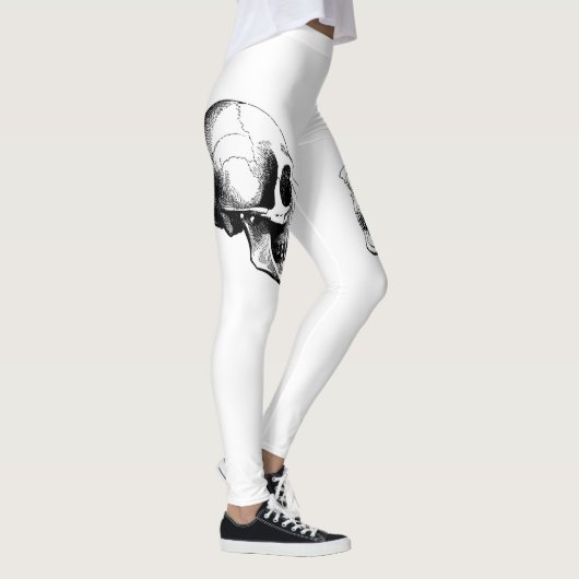 Leggings blancs crâne (Droite)