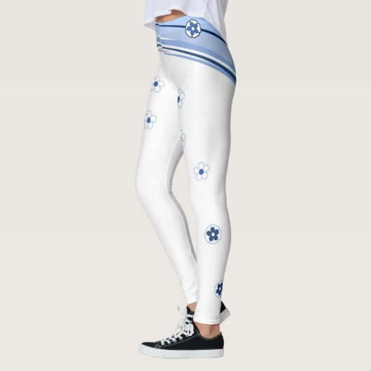Leggings blancs et bleus (Gauche)