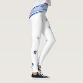 Leggings blancs et bleus (Droite)
