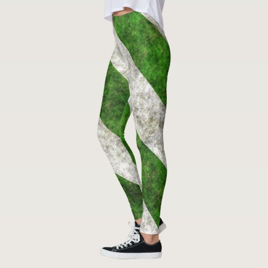 Leggings Blancs Et Grunges Vertes (Gauche)