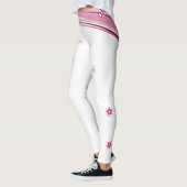 Leggings blancs et roses (Gauche)