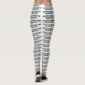 leggings blancs "L'amour n'est pas une faveur ; ar (Dos)