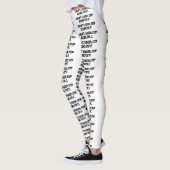 leggings blancs "L'amour n'est pas une faveur ; ar (Gauche)