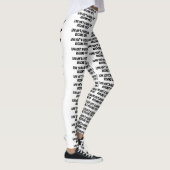 leggings blancs "L'amour n'est pas une faveur ; ar (Droite)