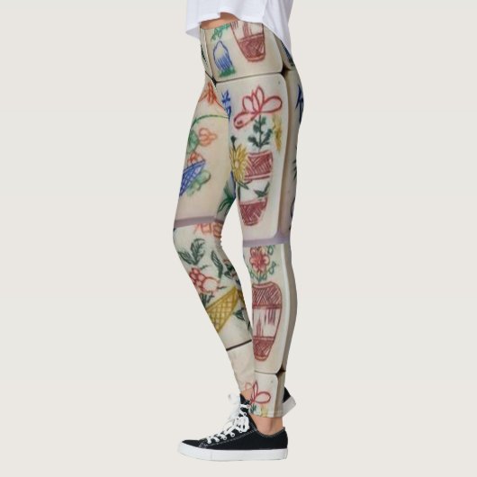 Leggings blancs Mahjong (Gauche)
