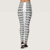 leggings blancs "Ne vous excusez pas d’être debout (Dos)
