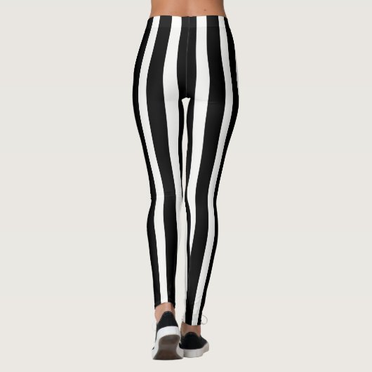 Leggings Blancs, Or Et Noirs (Dos)