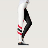 Leggings blancs/rouges/noirs (Droite)