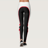 Leggings blancs/rouges/noirs (Dos)