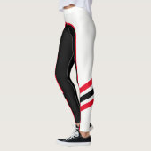 Leggings blancs/rouges/noirs (Gauche)