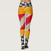 Leggings blancs rouges or (Dos)