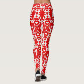 Leggings blancs rouges sans soudure "Ratti_Creativ (Dos)