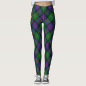 Leggings Blason du clan Malcolm sur tartan (Devant)