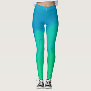 Leggings ~ blauw en groen