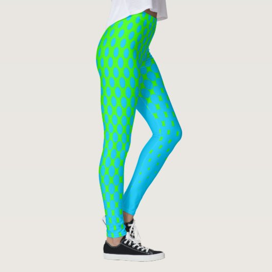 Leggings Blauw naar groen looppatroon (Rechts)