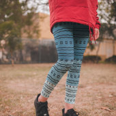 Leggings blauw verlooppatroon