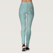 Leggings Blauw Zee/Dolfijn Ontwerp (Achterkant)