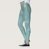 Leggings Blauw Zee/Dolfijn Ontwerp (Links)