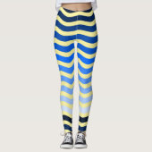 Leggings Blauwe Beach Waves (Voorkant)