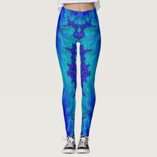 Leggings ~ blauwe golven ~ Origineel