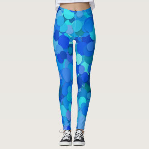 leggings blauwe stip confetti