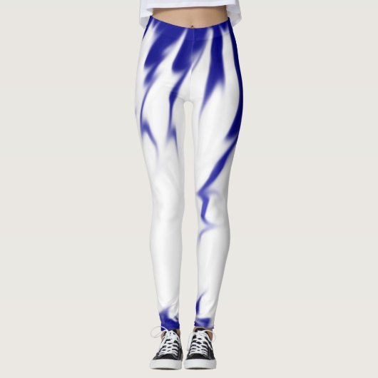 Leggings blauwe verf (Voorkant)