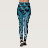 Leggings bleu (Dos)