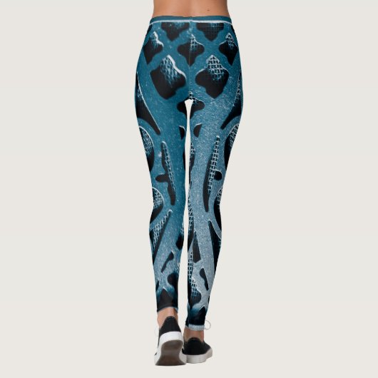 Leggings bleu (Dos)