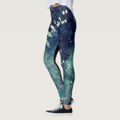 Leggings Bleu Abstrait (Gauche)