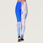 Leggings Bleu Abstrait (Dos)