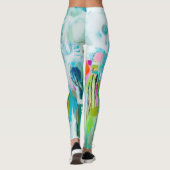 Leggings Bleu Abstrait (Dos)