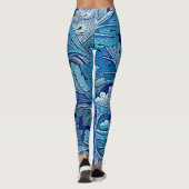 Leggings Bleu Acanthe, William Morris (Dos)