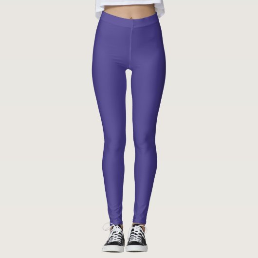Leggings Bleu ardoise foncé uni (Devant)