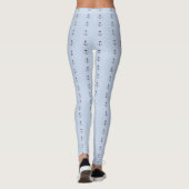 Leggings Bleu Avec Ancres Nautiles Navy (Dos)