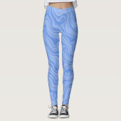 Leggings Bleu barbeau farfelu (Devant)