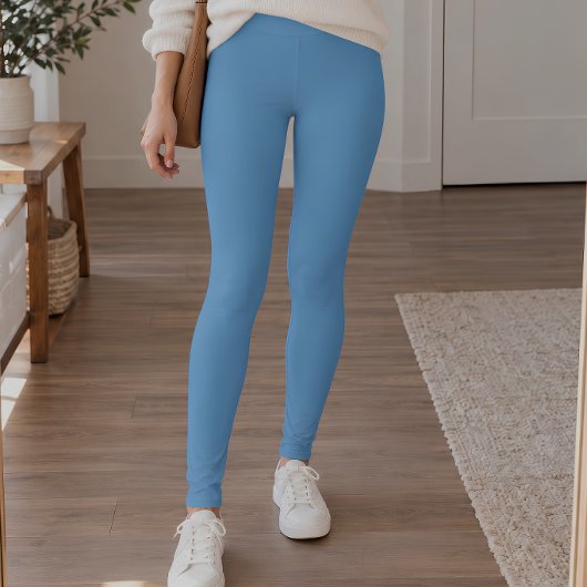 Leggings Bleu Barbeau Uni