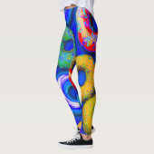 Leggings Bleu beignets colorés (Gauche)