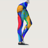 Leggings Bleu beignets colorés (Droite)
