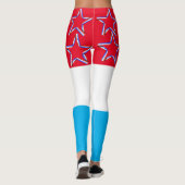 Leggings Bleu blanc (Dos)