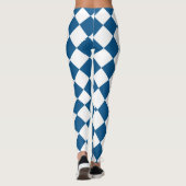 Leggings Bleu | Blanc classique Harlequins Diamond Motif (Dos)