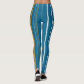 Leggings Bleu blanc et jaune (Dos)