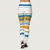 Leggings Bleu blanc et jaune (Dos)