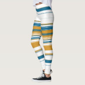 Leggings Bleu blanc et jaune (Gauche)