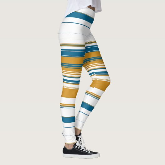 Leggings Bleu blanc et jaune (Droite)
