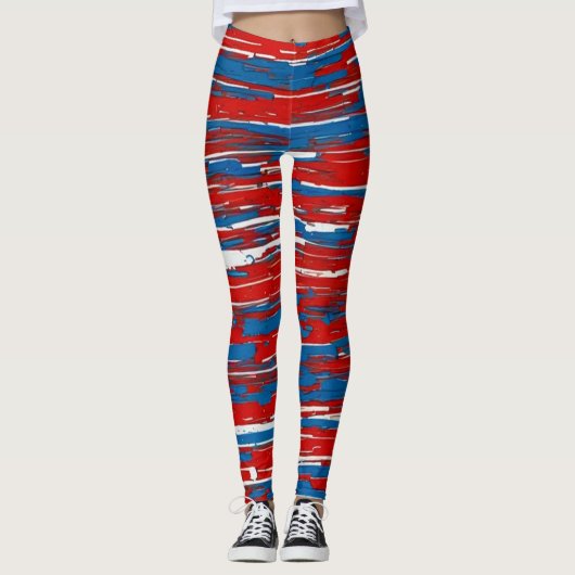 Leggings Bleu-Blanc-Rouge Canadiens Hockey! (Devant)