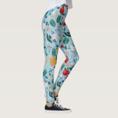 Leggings Bleu botanique Fleur sauvage (Droite)