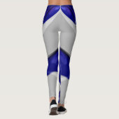Leggings ~bleu brillant blanc ~ Original (Dos)