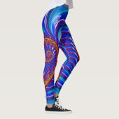 Leggings ~bleu brillant violet jaune ~ Original (Droite)